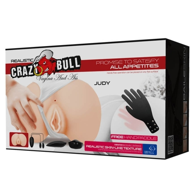 masturbateur fessier vibrant crazy bull judy 1