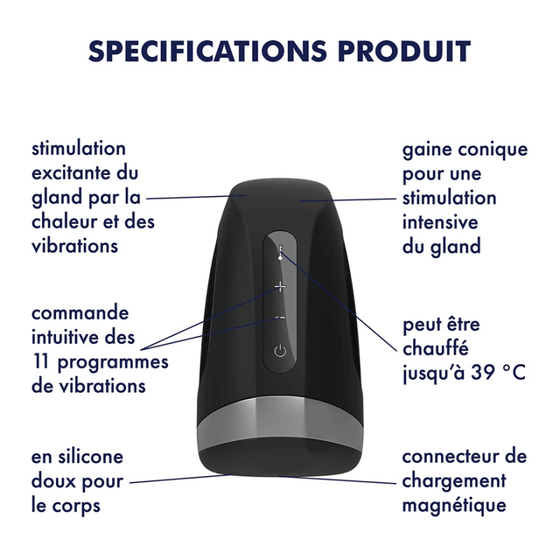 masturbateur heat vibration satisfyer 2