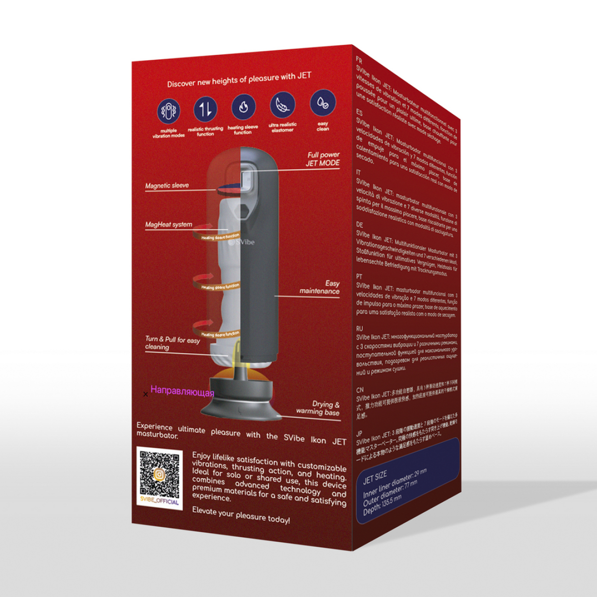 masturbateur ikon jet va et vient et vibrations 5