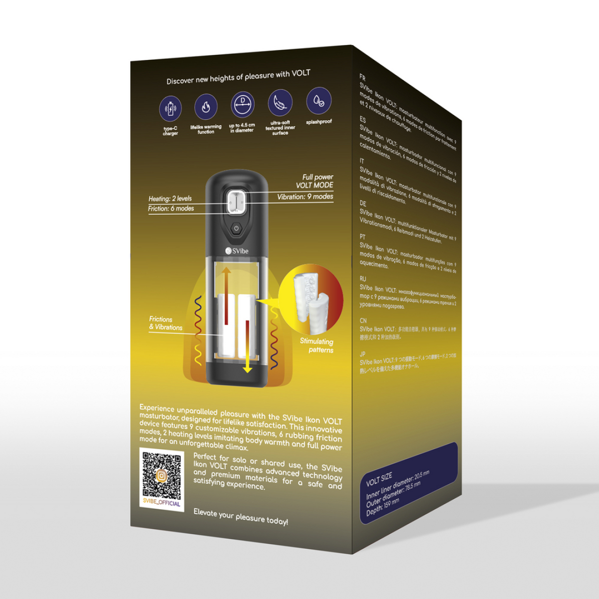 masturbateur ikon volt vibration et friction 7