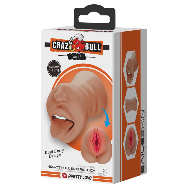 masturbateur pussy crazy bull sarah 2 entrees marron 1