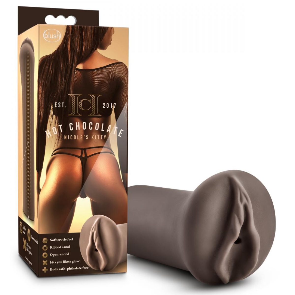 masturbateur realiste nicole s kitty vagin marron