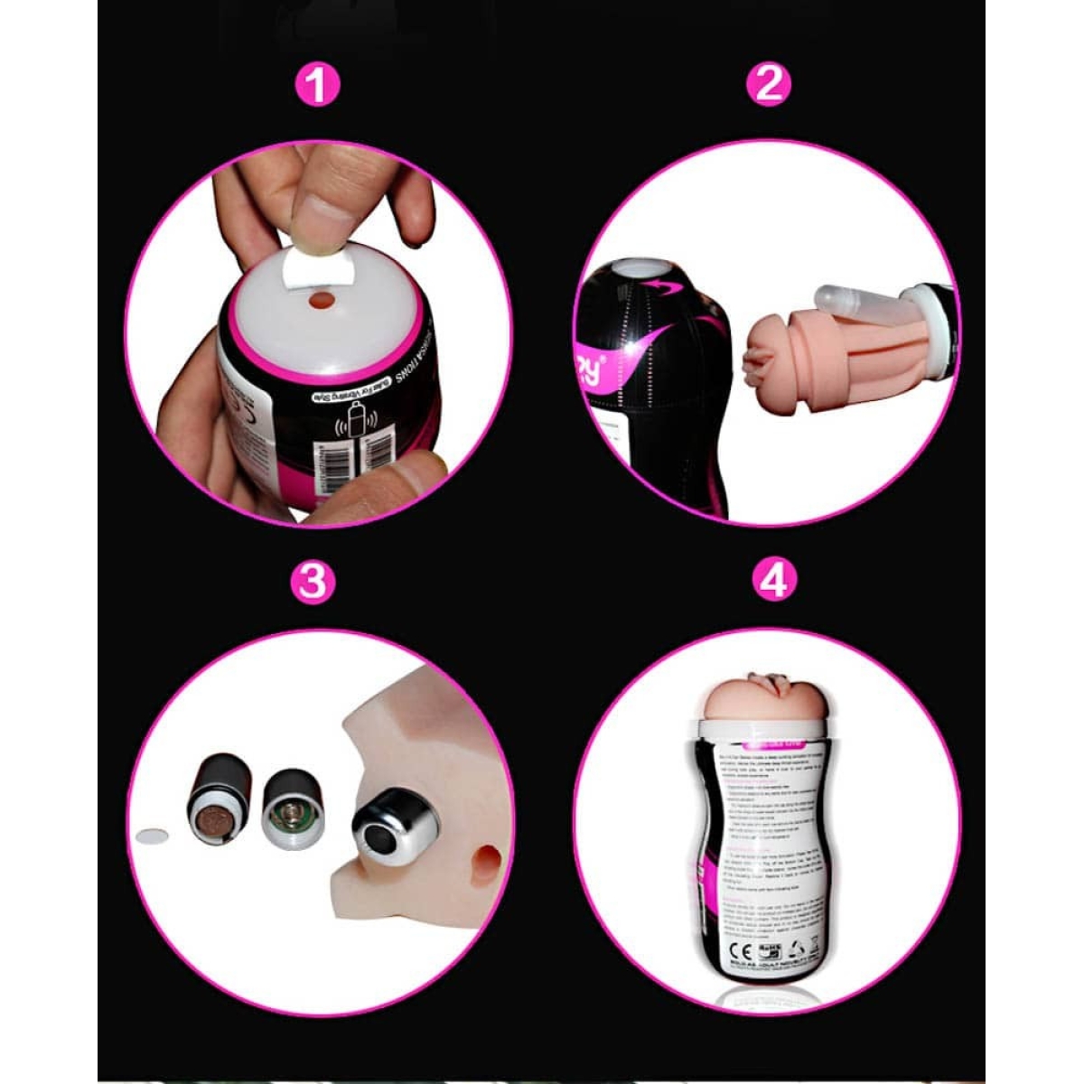 masturbateur realiste vibrant lotus 16 x 65 cm 4