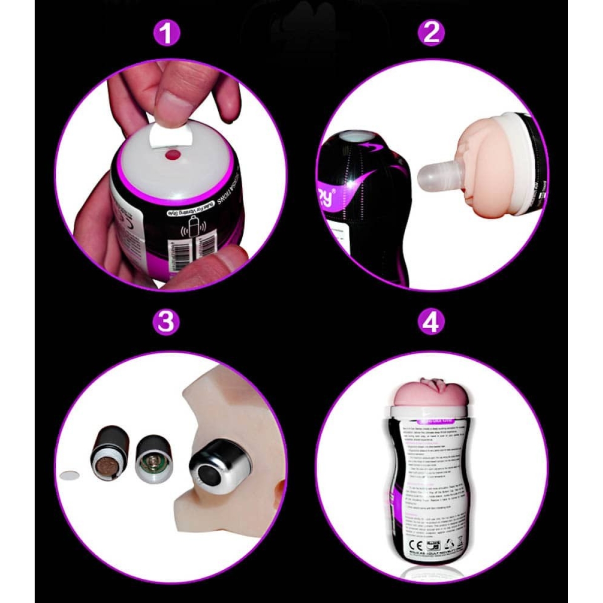 masturbateur realiste vibrant stamina 16 x 65 cm 2