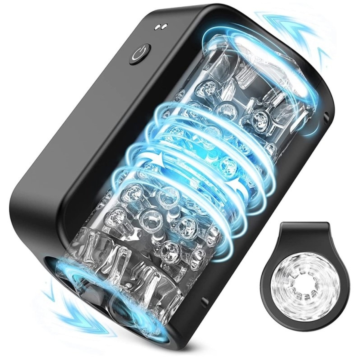 masturbateur rotatif roating blow 7 modes noir