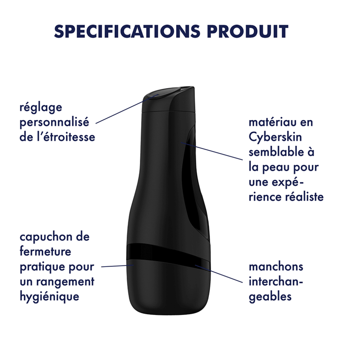 masturbateur satisfyer men classic noir 2