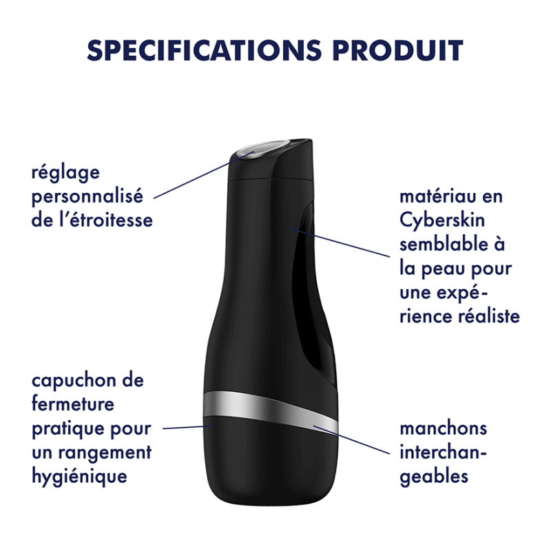 masturbateur satisfyer men classic silver 2