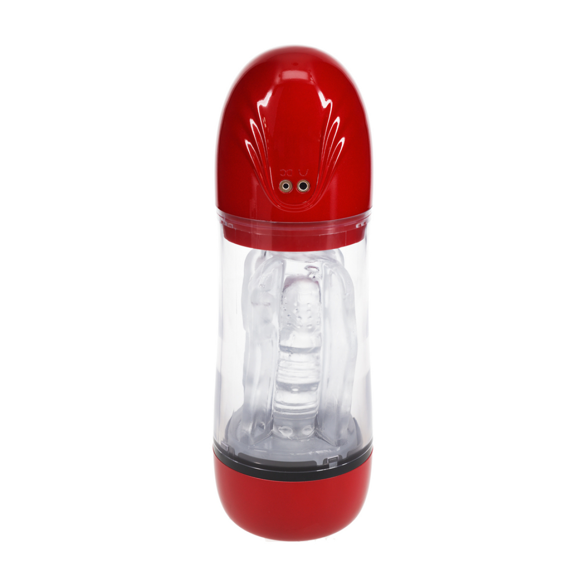 masturbateur sonicpull vibrations et succion rouge 2