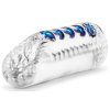 masturbateur souple snatch transparent bleu 2