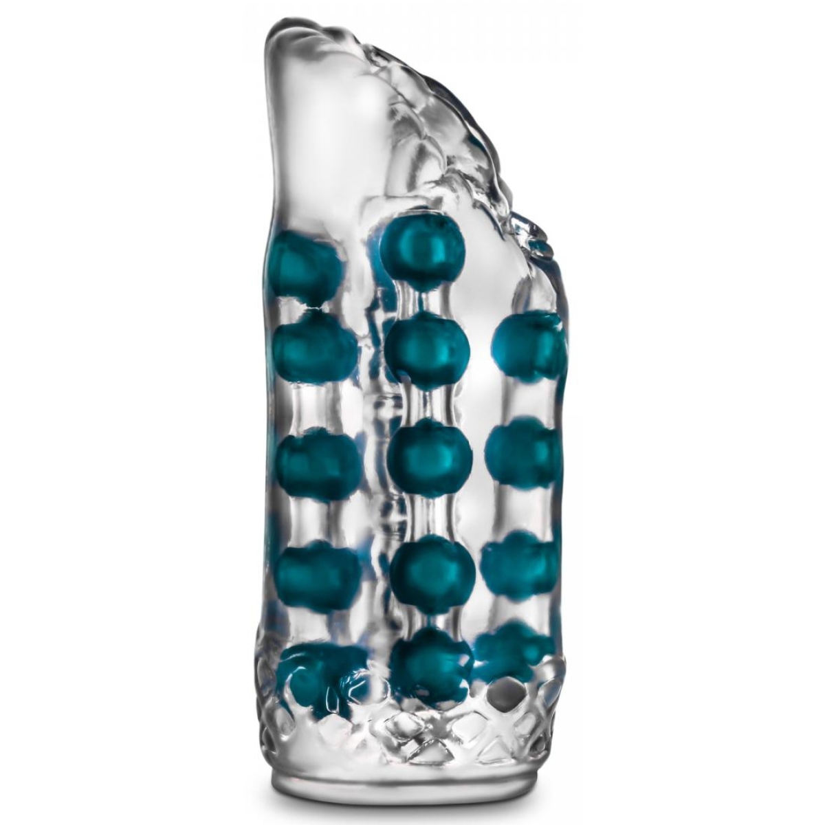 masturbateur souple super stroker transparent bleu 2