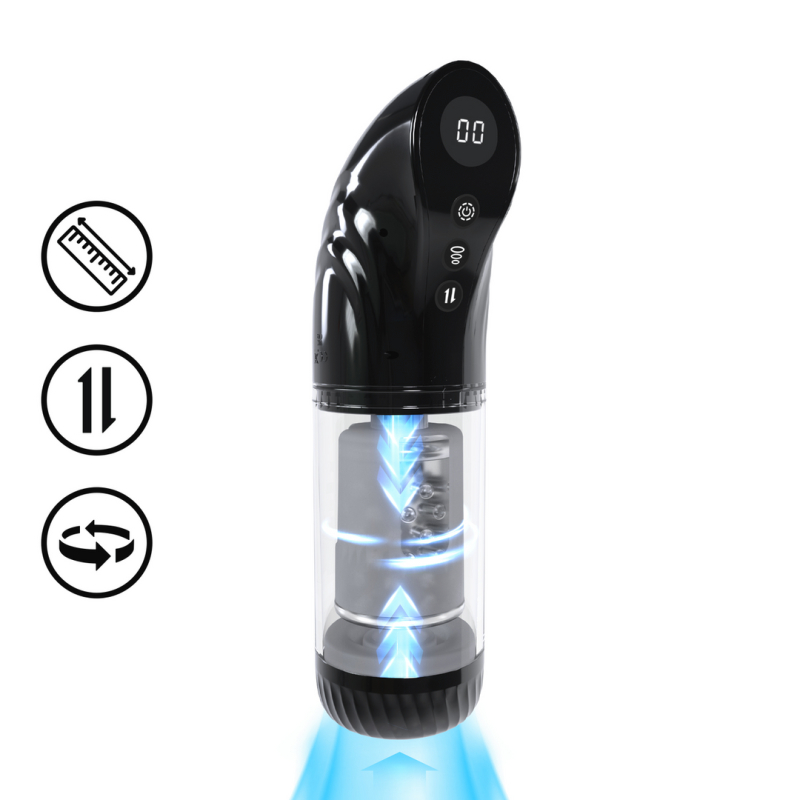 masturbateur strokemate rotation et va et vient noir