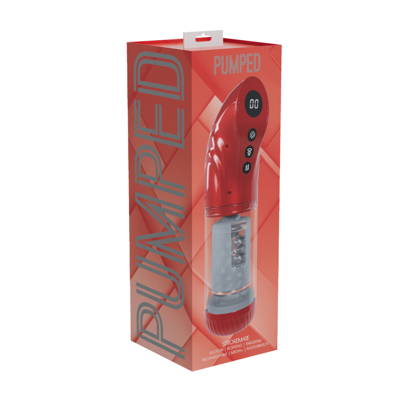 masturbateur strokemate rotation et va et vient rouge 1