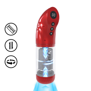 masturbateur strokemate rotation et va et vient rouge