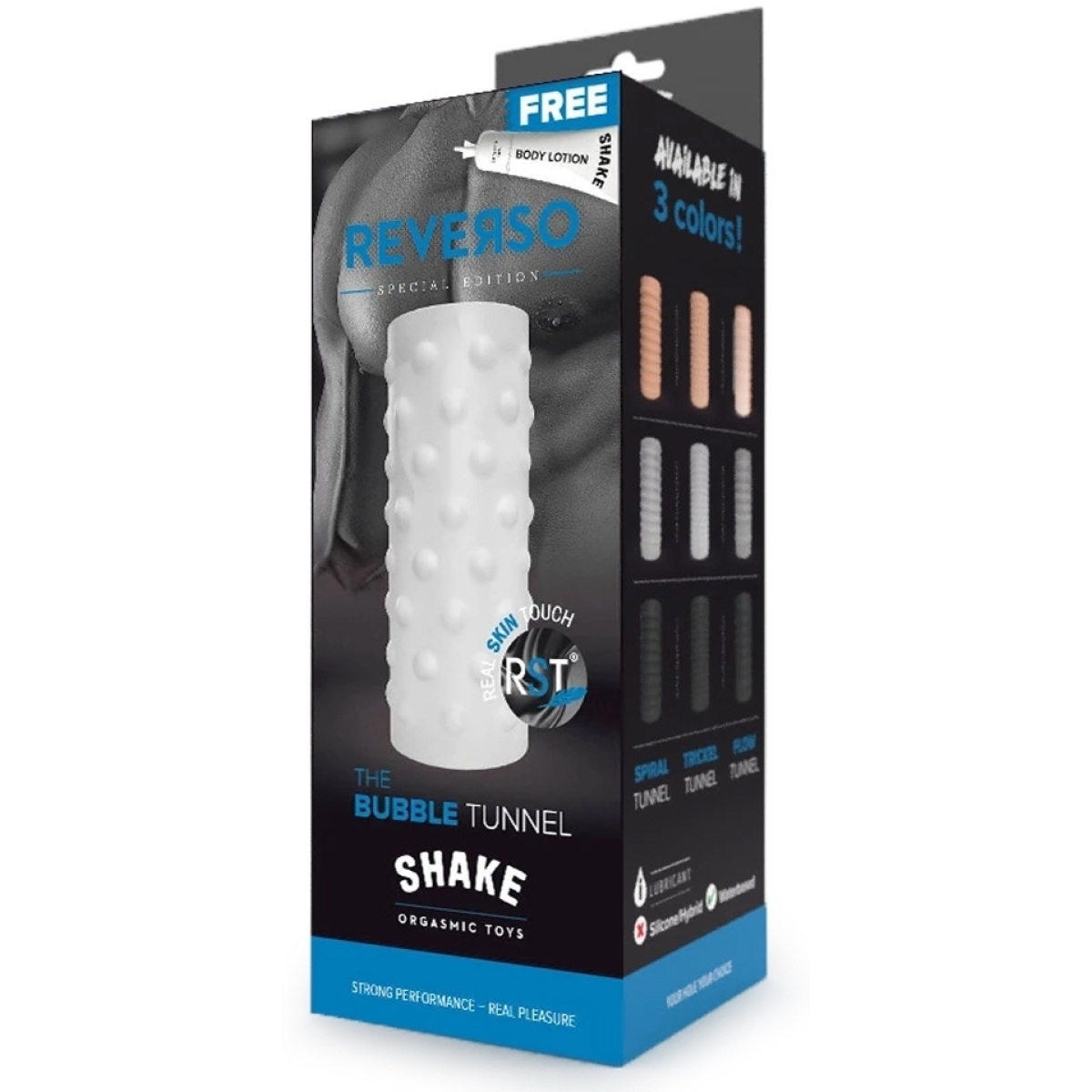 masturbateur the bubble tunnel shake reverso blanc 1