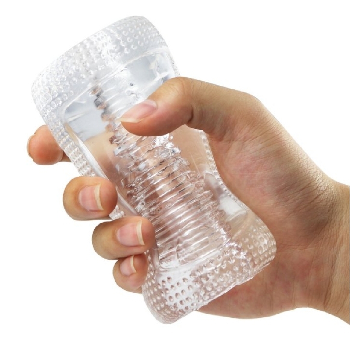 masturbateur transparent cleardual 12cm 2