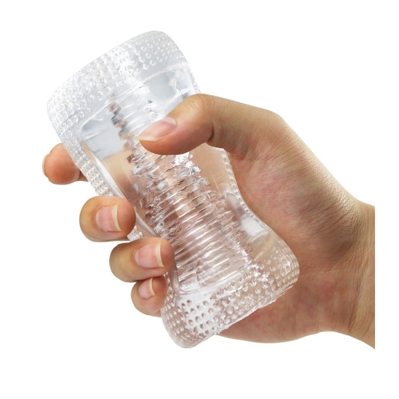 masturbateur transparent cleardual 12cm 2