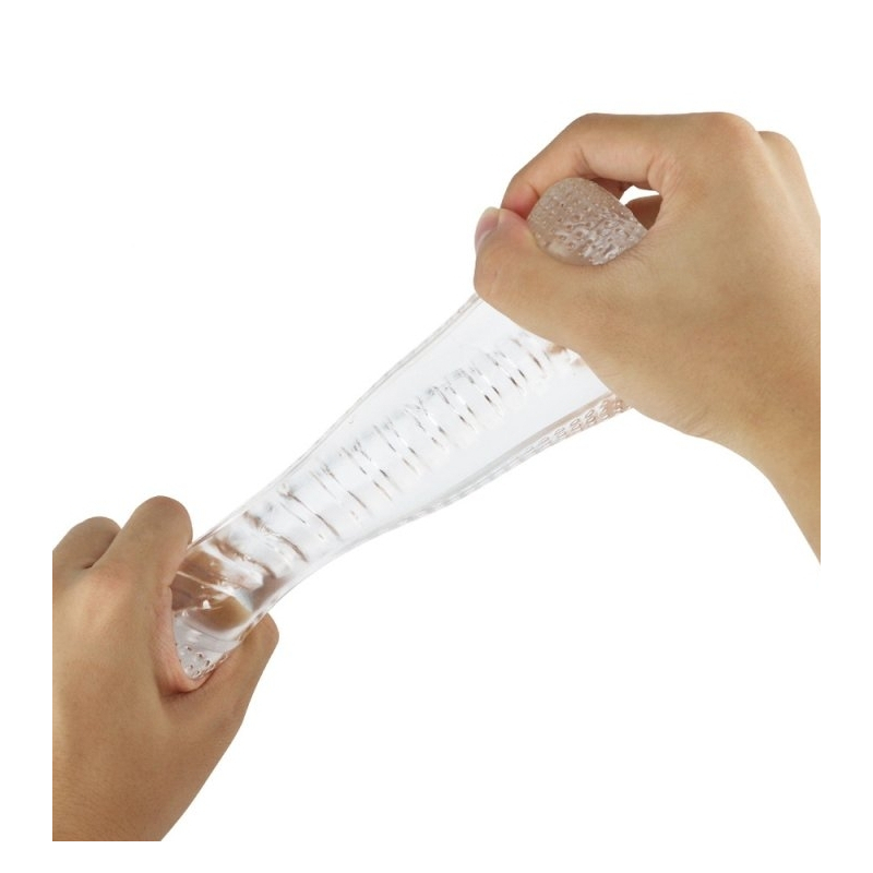 masturbateur transparent cleardual 12cm 3