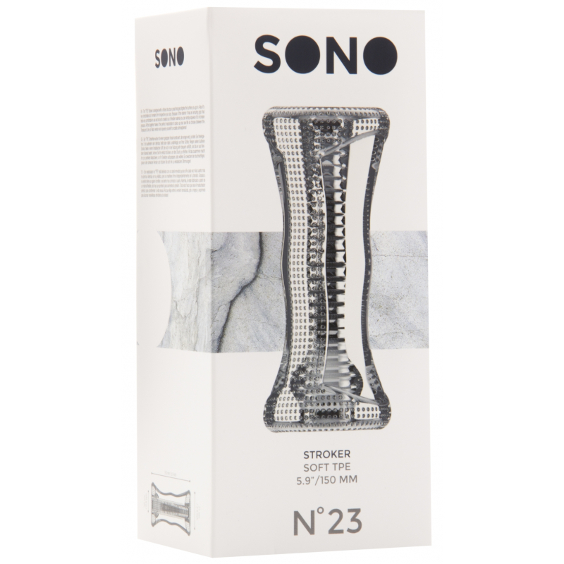 masturbateur transparent sono n23 15cm 1