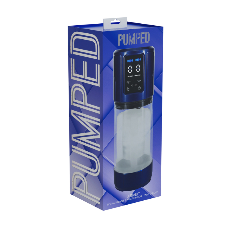 masturbateur ultralift vibrations et succion bleu 1