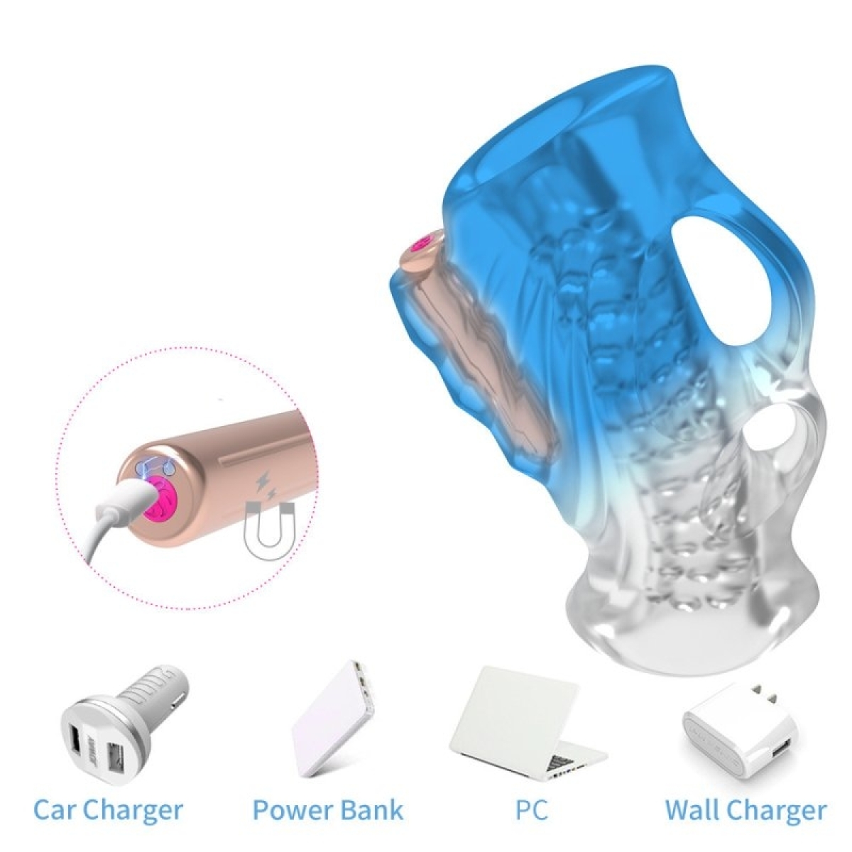 masturbateur vibrant blue freeze 2