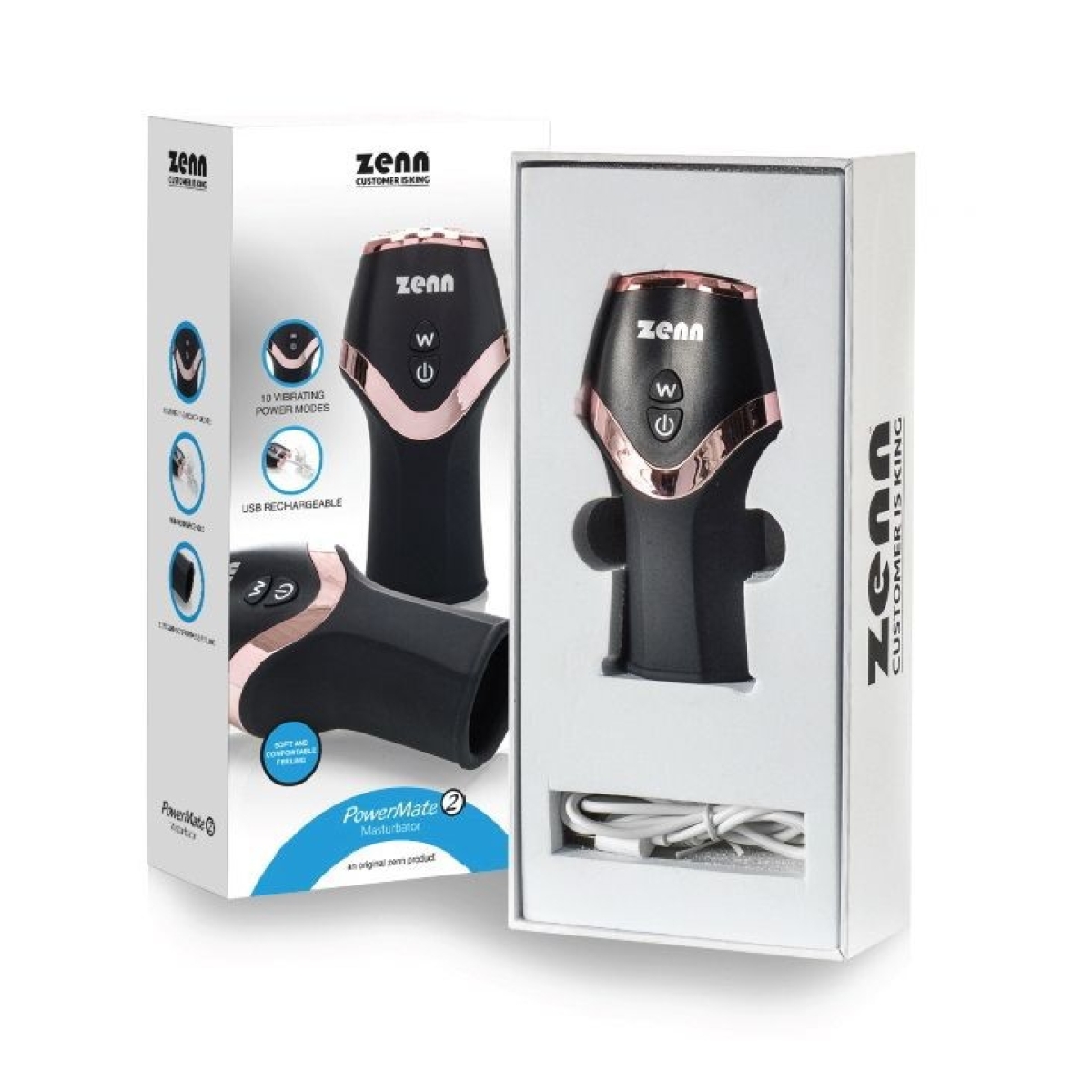 masturbateur vibrant gland powermate 2 10 vibrations 3