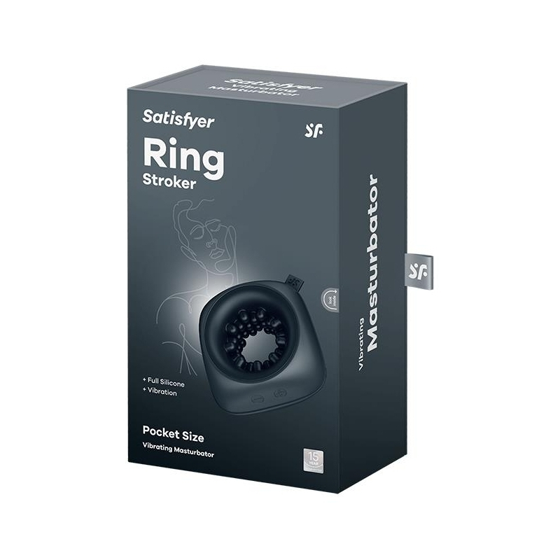 masturbateur vibrant ring stroker noir 1