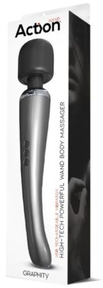 masturbateur wand graphity 30 cm tete de 55 mm gris 1