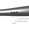 masturbateur wand graphity 30 cm tete de 55 mm gris 6