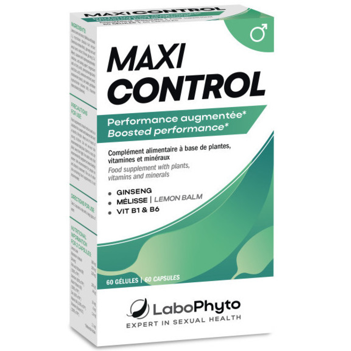 maxi control performance augmentee 60 gelules