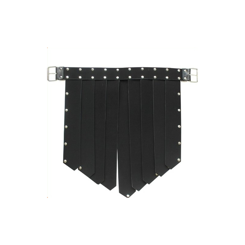 men s faux leather chest shorts bondage 5