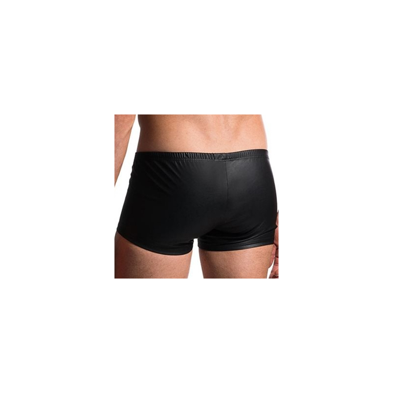 men s faux leather easy to open boxer brief 1