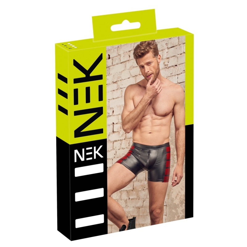 men s pants black red 2