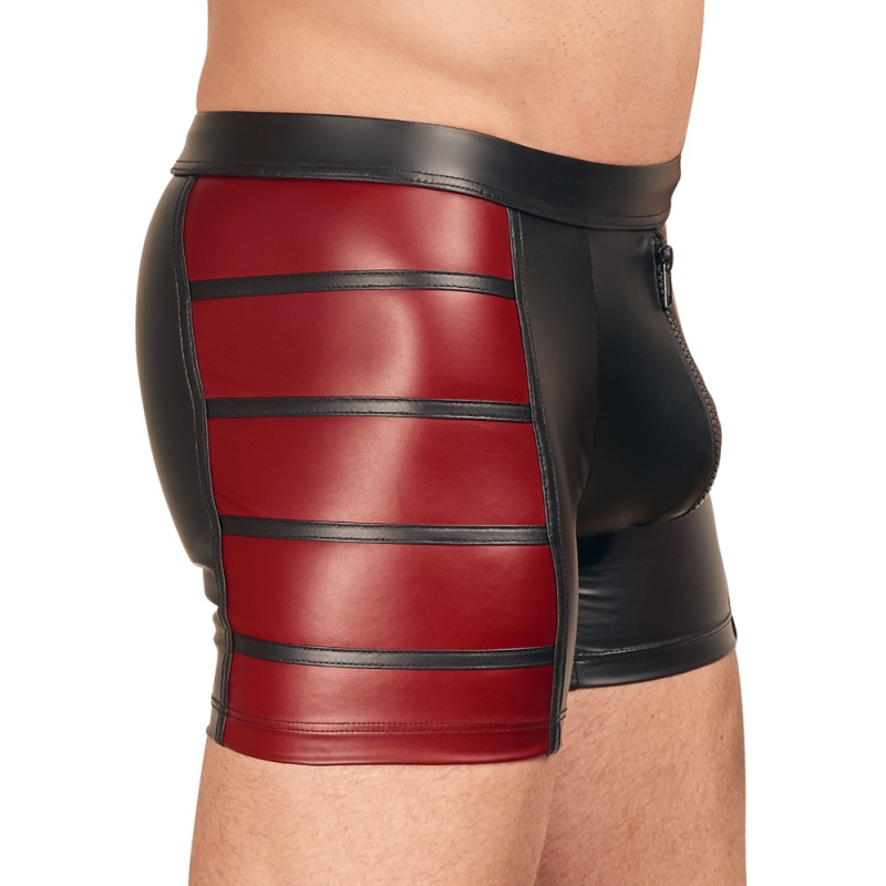 men s pants black red 3