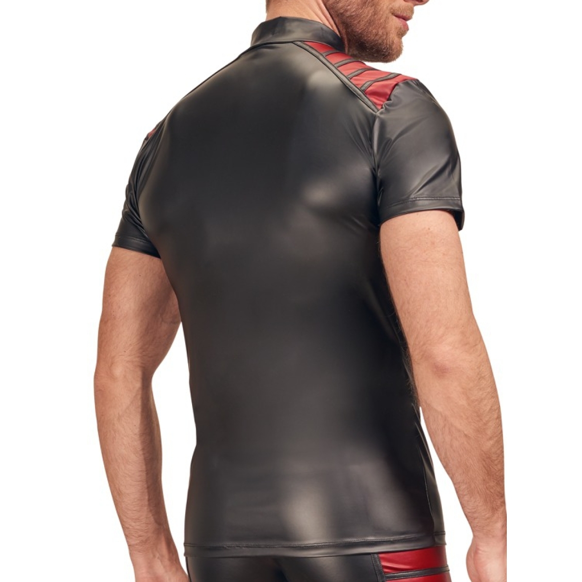 men s shirt black red 1