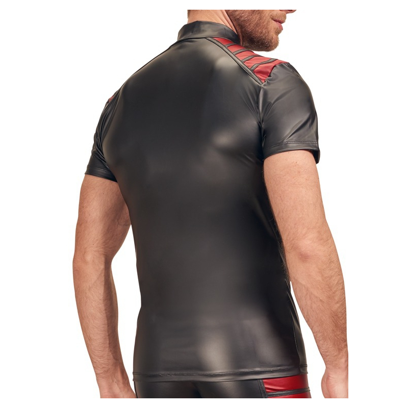 men s shirt black red 1
