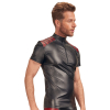 men s shirt black red 3