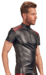 men s shirt black red 3