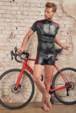 men s shirt black red 4