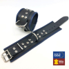 menotte en cuir noirrouge