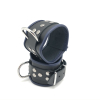 menotte en cuir noirrouge 3