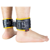 menotte pour pied en cuir rembourre noirjaune 1 scaled
