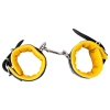 menotte pour pied en cuir rembourre noirjaune 4 scaled