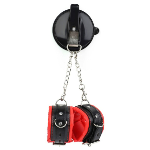 menottes avec ventouse strongcup rouges