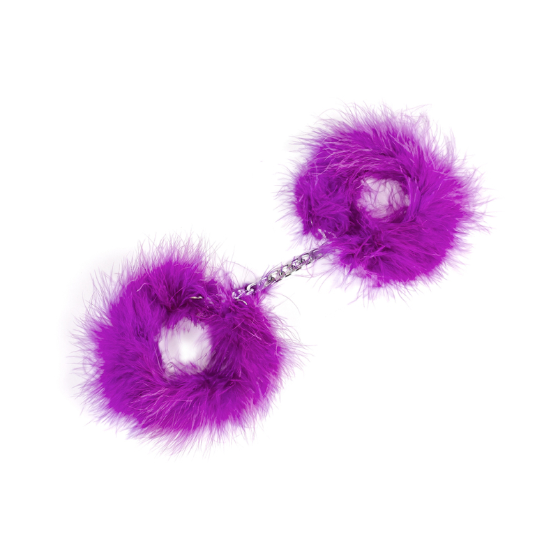 menottes boa feather violet