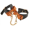 menottes butler noires et marron 1