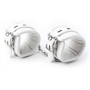 menottes de chevilles cuff bomb blanches