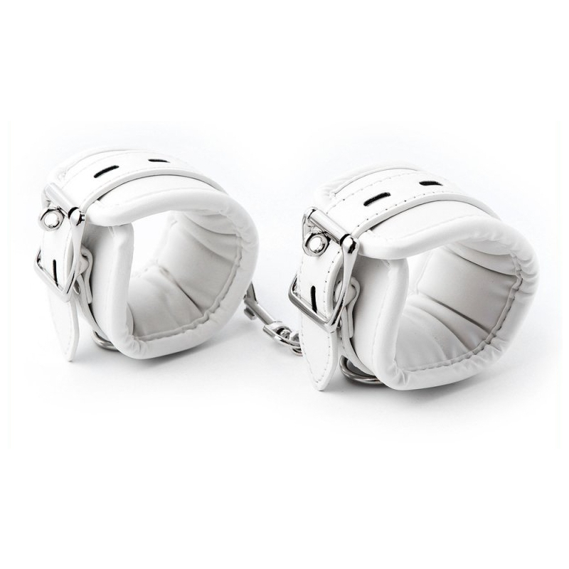 menottes de chevilles cuff bomb blanches