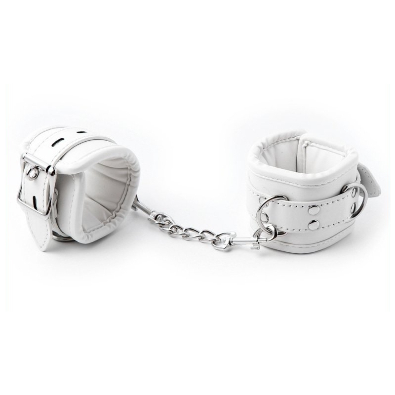 menottes de chevilles cuff bomb blanches 1 1