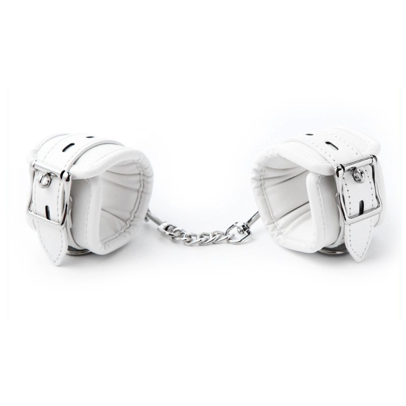 menottes de chevilles cuff bomb blanches 1 2