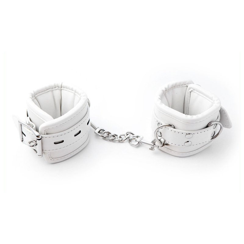menottes de chevilles cuff bomb blanches 1 3